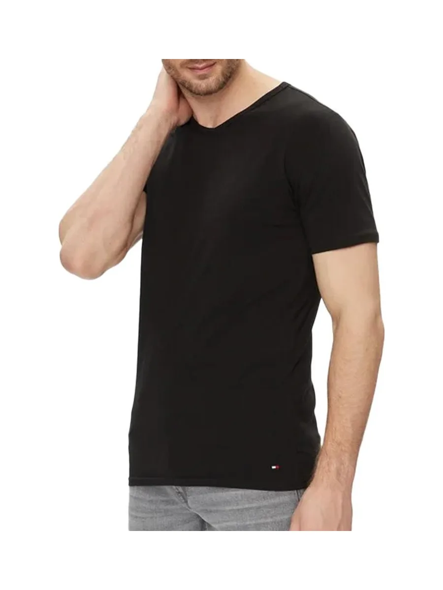 Lot de trois T-Shirt Blanc/Noir/Gris Homme Tommy Hilfiger Stretch 3