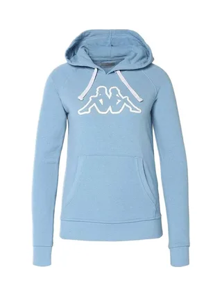 Sweat à Capuche Bleu Femme Kappa Belle Slim 1
