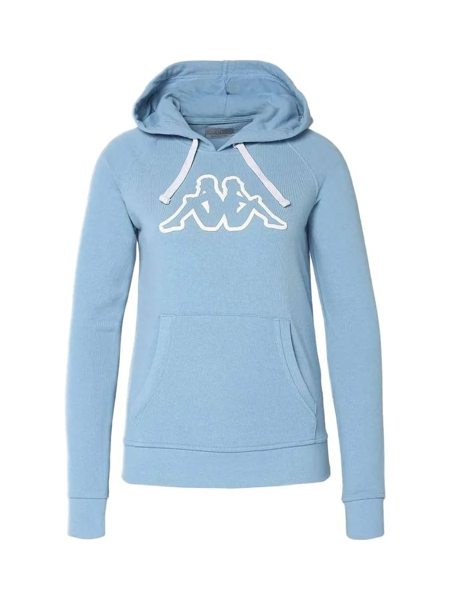 Sweat à Capuche Bleu Femme Kappa Belle Slim 2