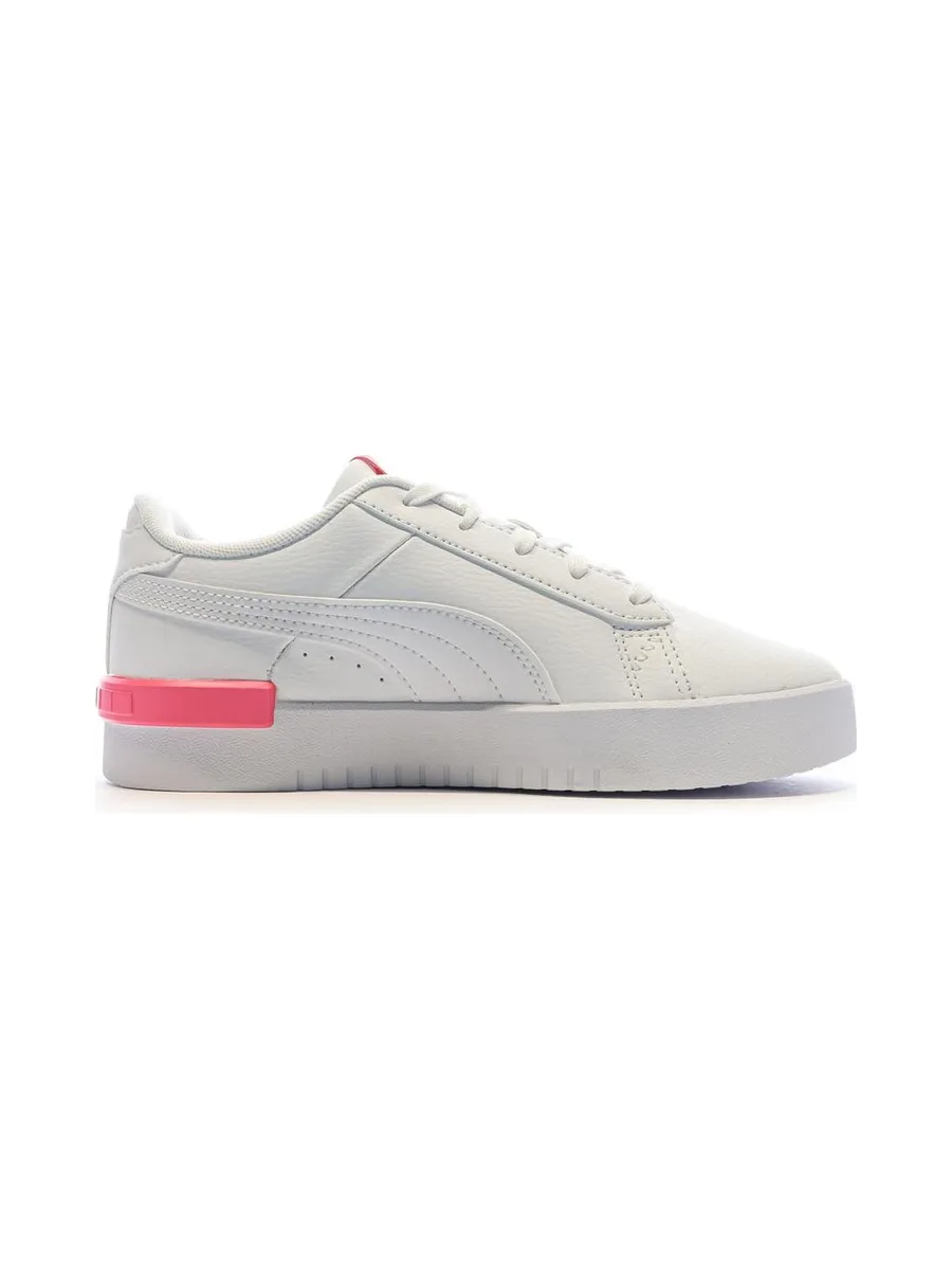 Baskets Blanc/Rose Fille Puma Jada 3