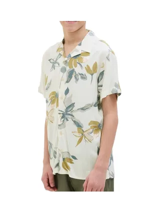 Chemise à Fleurs Ecru Enfant Jack & Jones Cloud Dancer 1