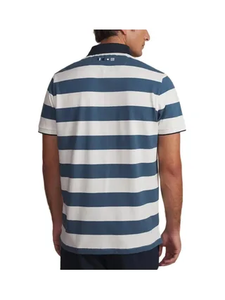 Polo Blanc/Marine Homme TBS Regate 2