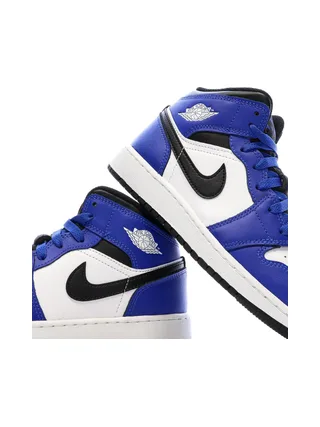 Baskets Bleues/Blanches Garçon Nike Air Jordan 1 Mid 7