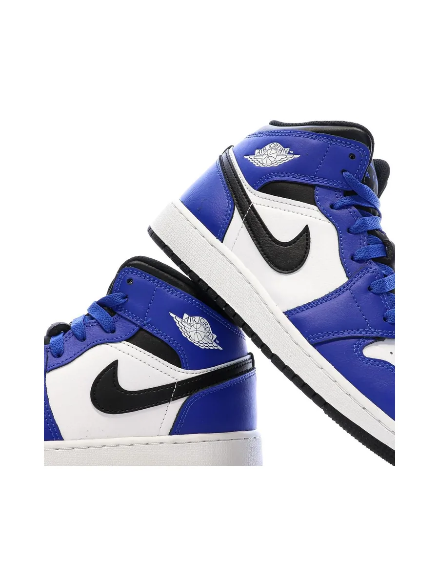 Baskets Bleues/Blanches Garçon Nike Air Jordan 1 Mid 8