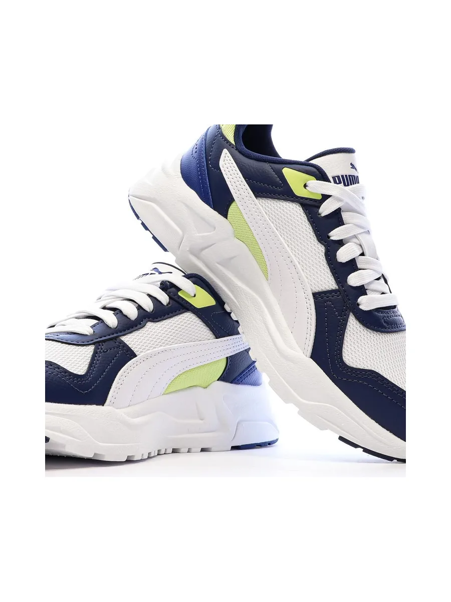 Baskets Blanches/Marines Garçon Puma Trinity 2 8