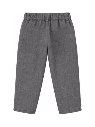 Pantalon Décontracté Gris Chiné Fille P'tit Mome Antoine 2