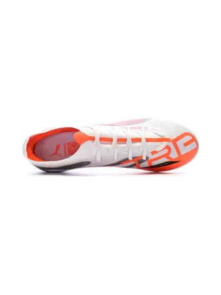 Chaussures de football Blanches/Oranges Homme Puma Ultra 5 Match 4
