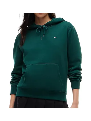 Sweat à Capuche Vert Foncé Femme Tommy Hilfiger Flag1 1