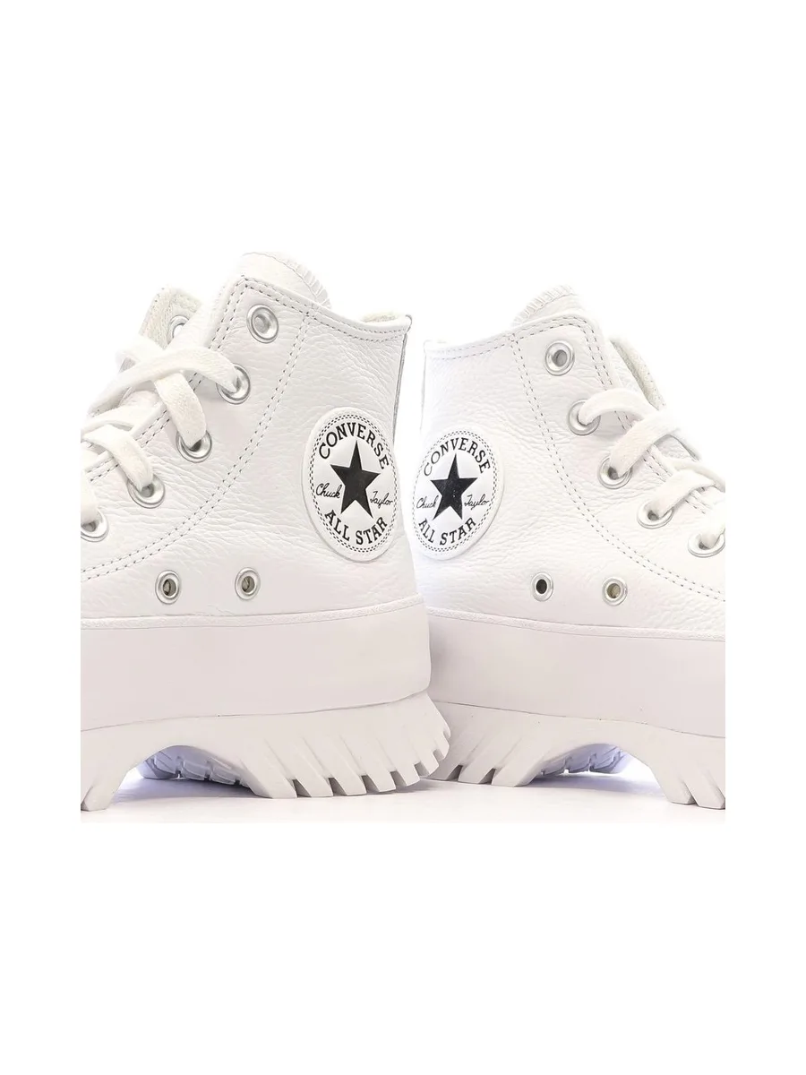 Baskets Blanches Femme Converse All Star Lugged A03705C 8