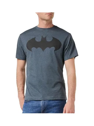 T-Shirt Gris Homme Dc Comics Mono Batman 1