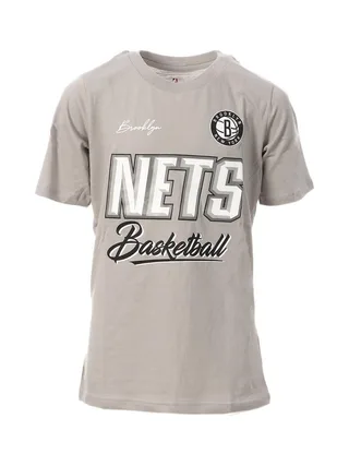 T-shirt Gris/Blanc Garçon NBA Brooklyn Nets 1