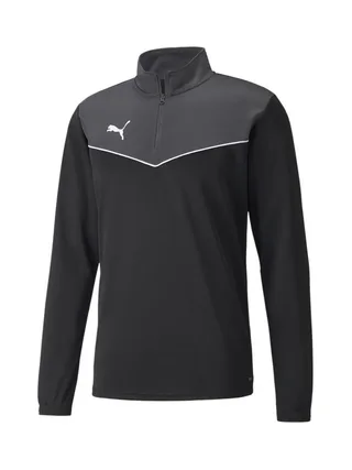 Sweat 1/4 De zip Noir/Gris Homme Puma Indrise 1