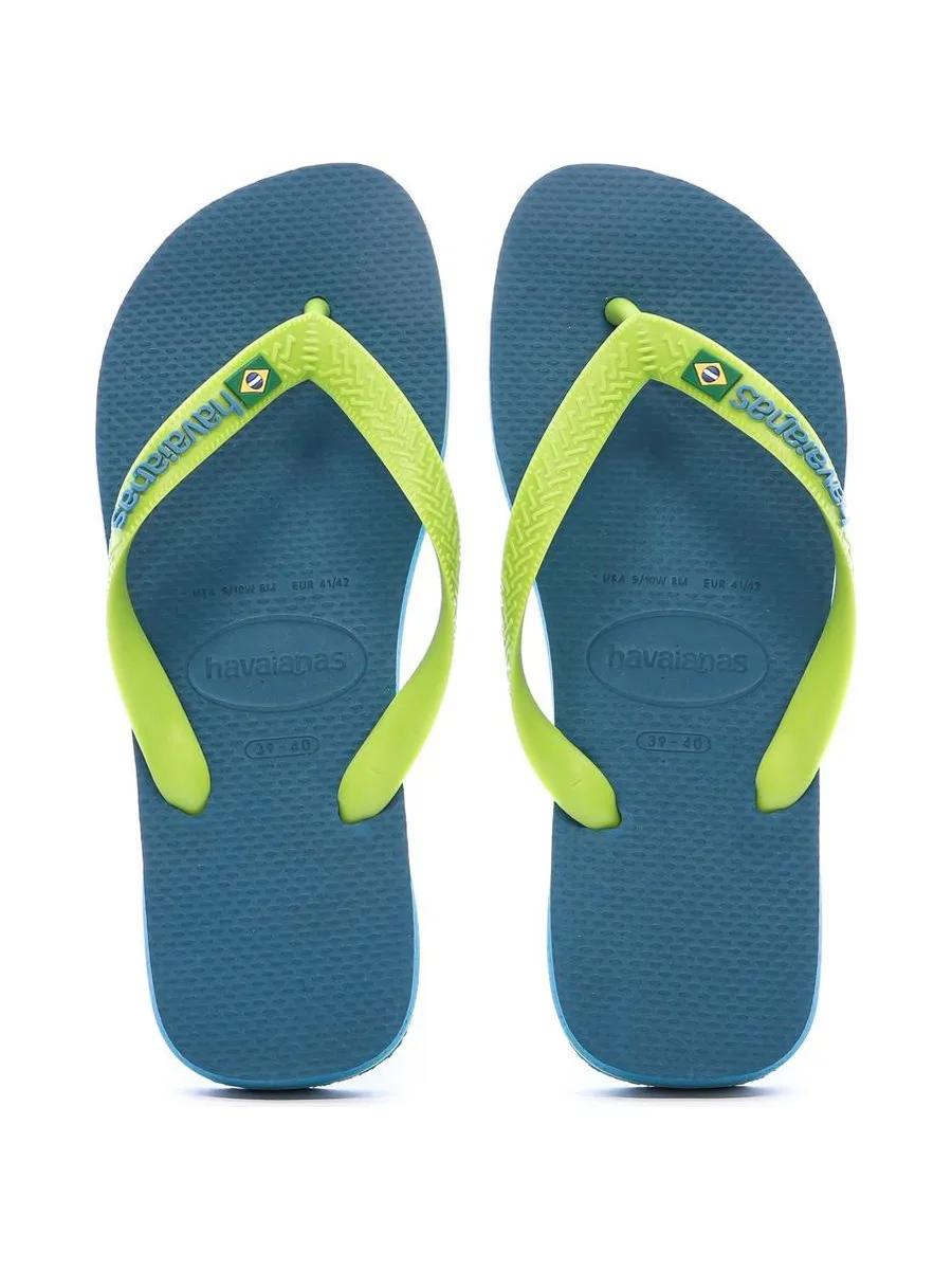 Tongs Bleu/Vert Femme Havaianas Slim 1740 4