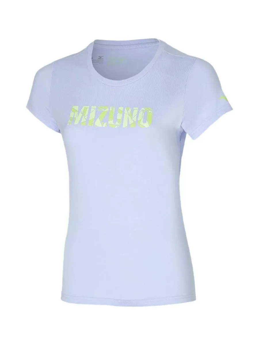 T-shirt Bleu Femme technique Mizuno Athletic K2GA2202-03 2