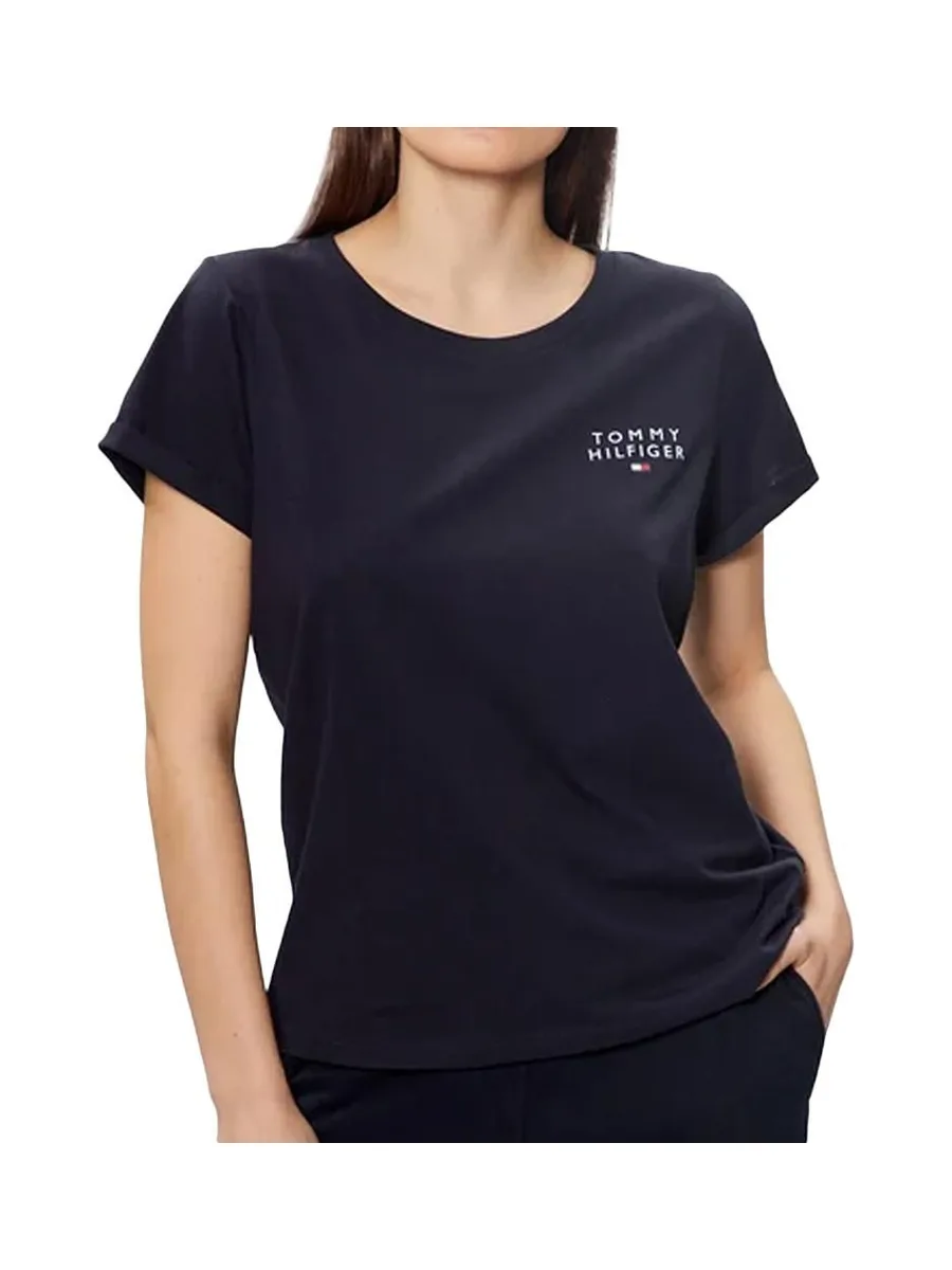 T-Shirt Marine Femme Tommy Hilfiger Sleeve 2