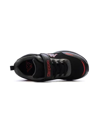 Baskets Noir/Rouge Garçon Kappa Logo Pylos123 4