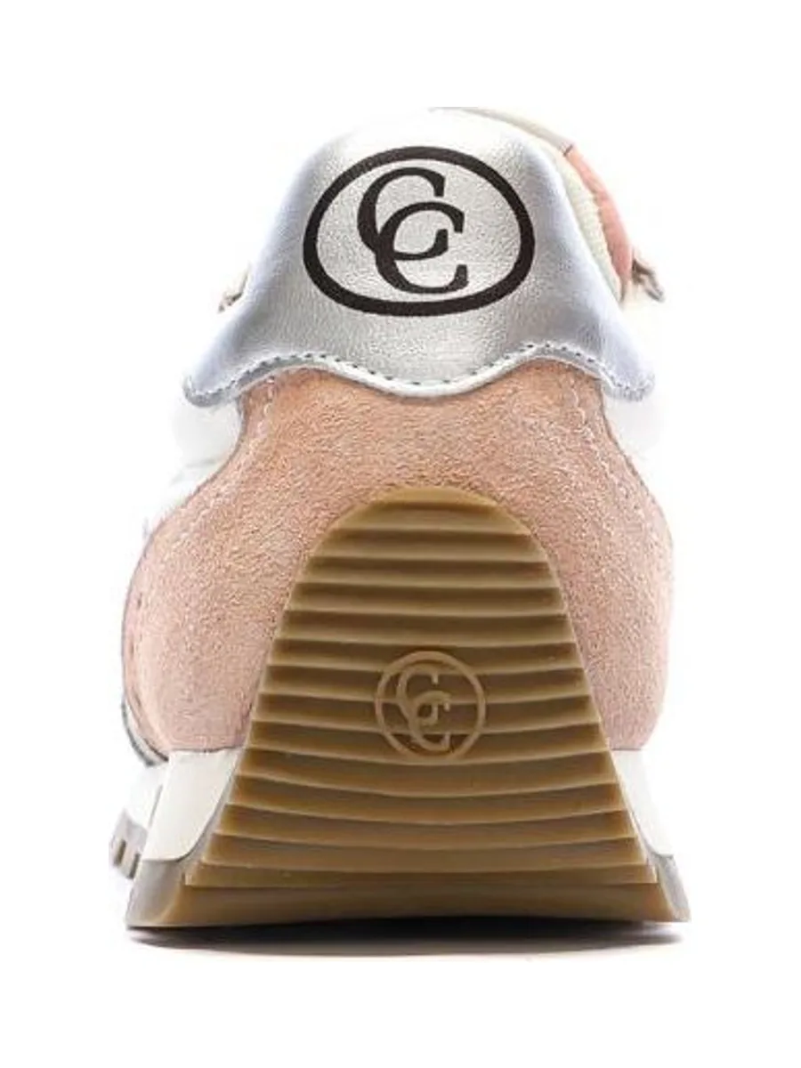 Baskets Blanches/Roses/Bleu Femme Chaussures Piel 4