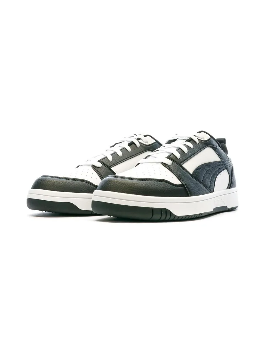 Baskets Noires/Blanches Homme Puma Rebound V6 Low 7