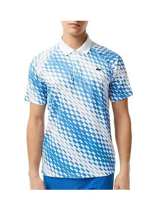 Polo de Tennis Bleu/Blanc Homme Lacoste DH5174 1