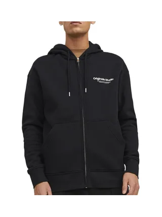 Sweat Zippé Noir Homme Jack & Jones Orvester 1