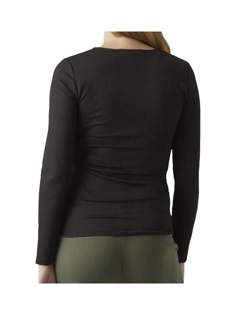 T-Shirt de Grossesse Noir Femme Vero Moda Marternity Fake 3