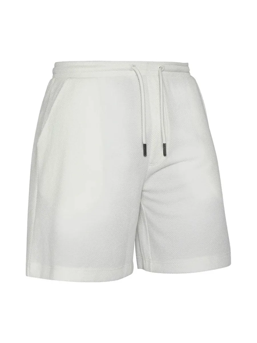 Short Blanc Homme Schott Maille Technique 3