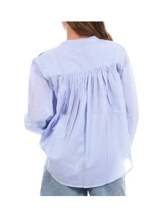 Blouse Bleu/Blanche Femme Goa Ros 2