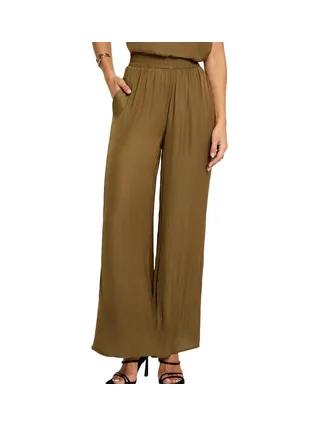 Pantalon fluide/toile Kaki Morgan PWENDA 1