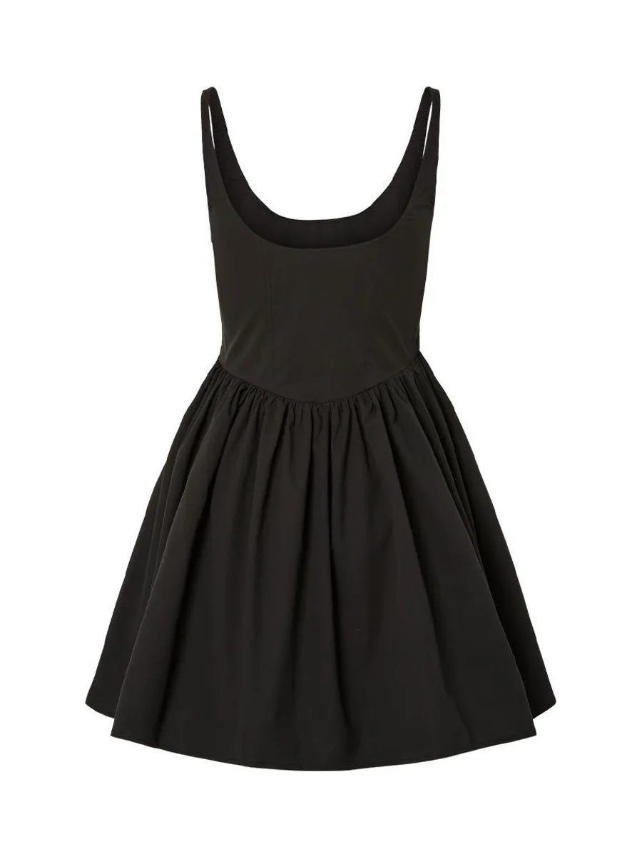 Robe Noire Femme Pieces Vana 3