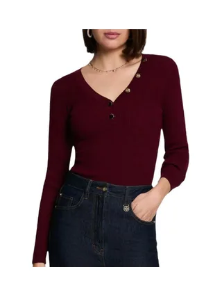 Pull Bordeaux Femme Morgan MBANBIN 1