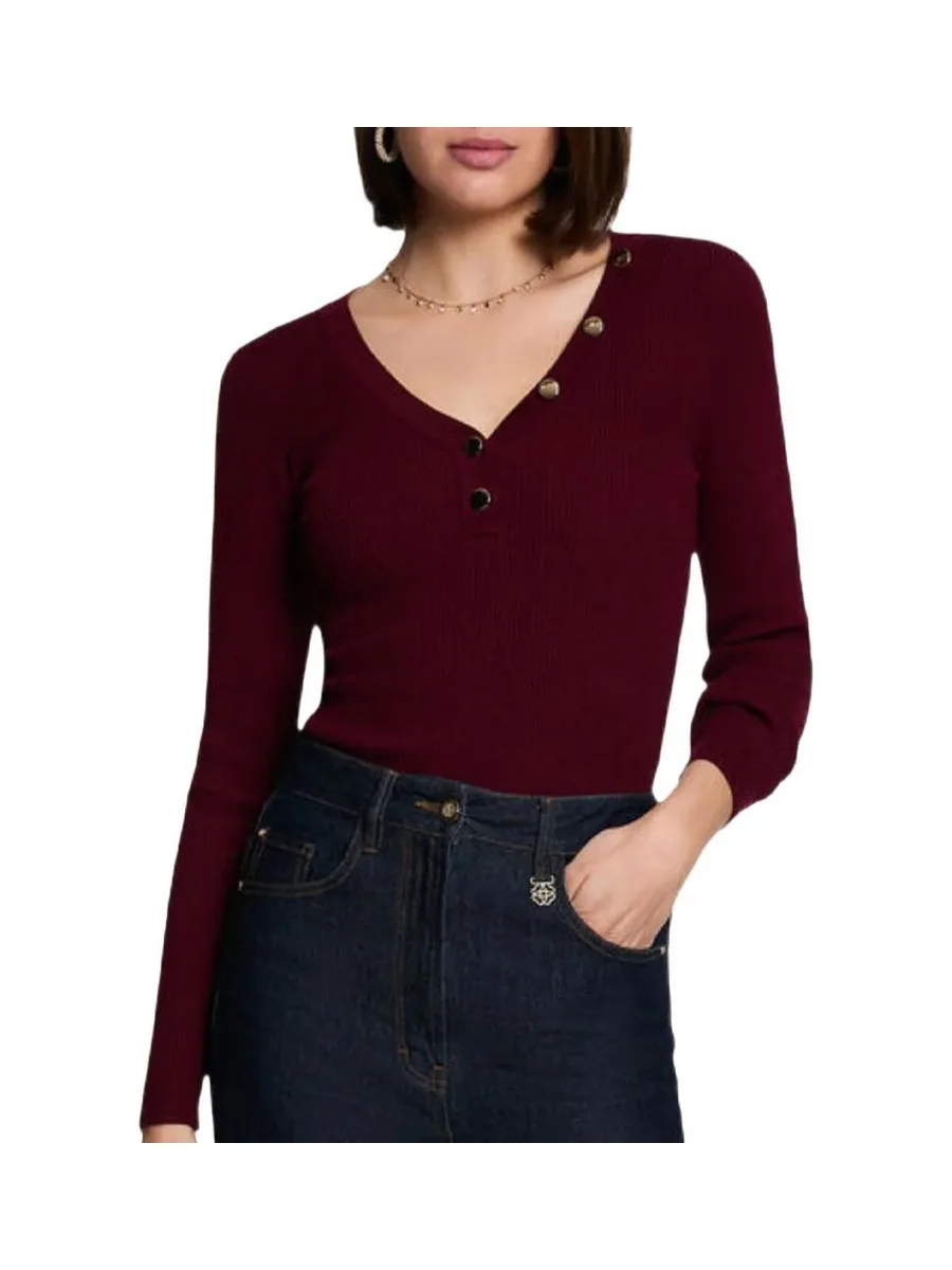 Pull Bordeaux Femme Morgan MBANBIN 2