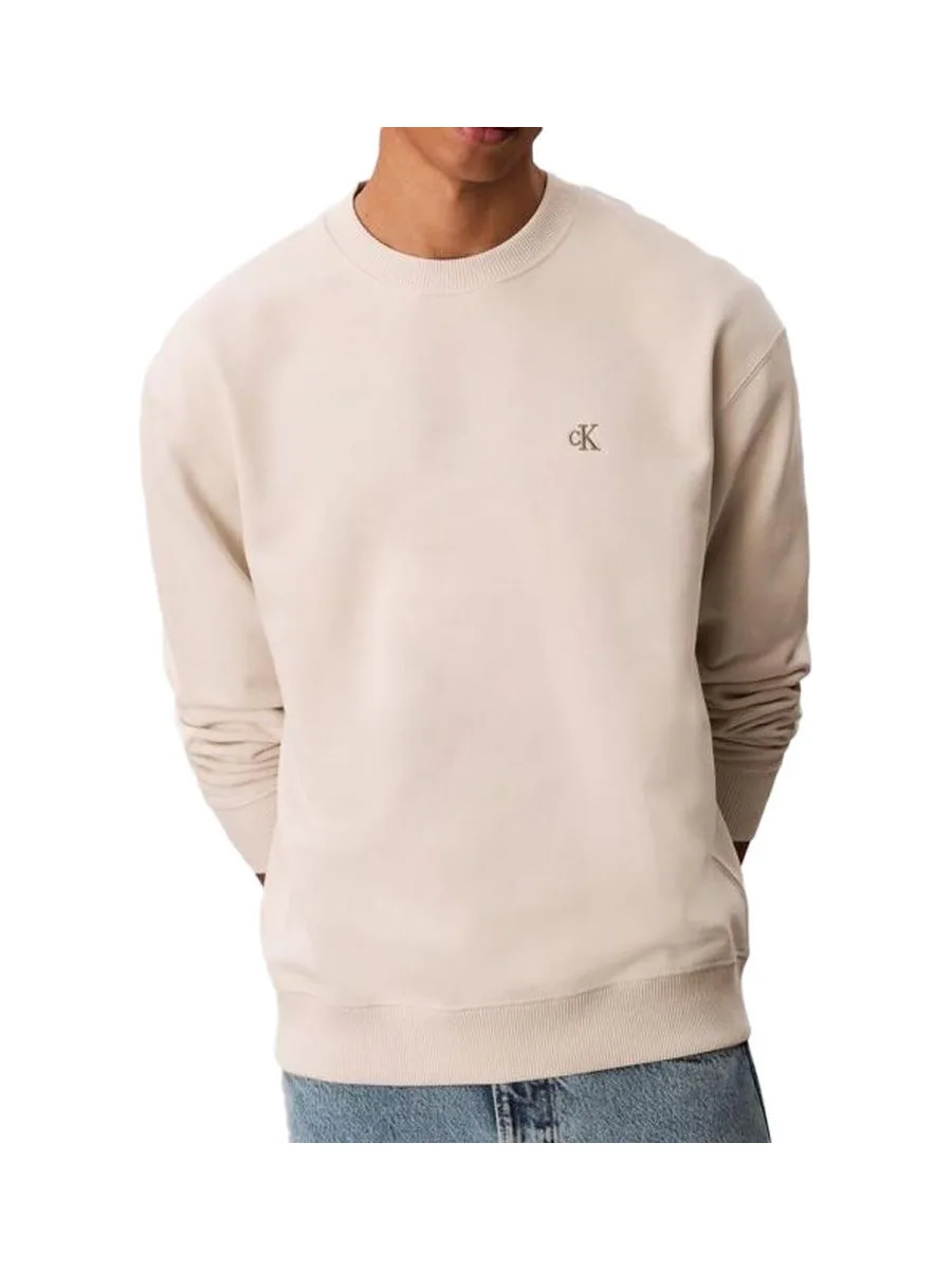 Sweat Écru Homme Calvin Klein 350terry Monog 2