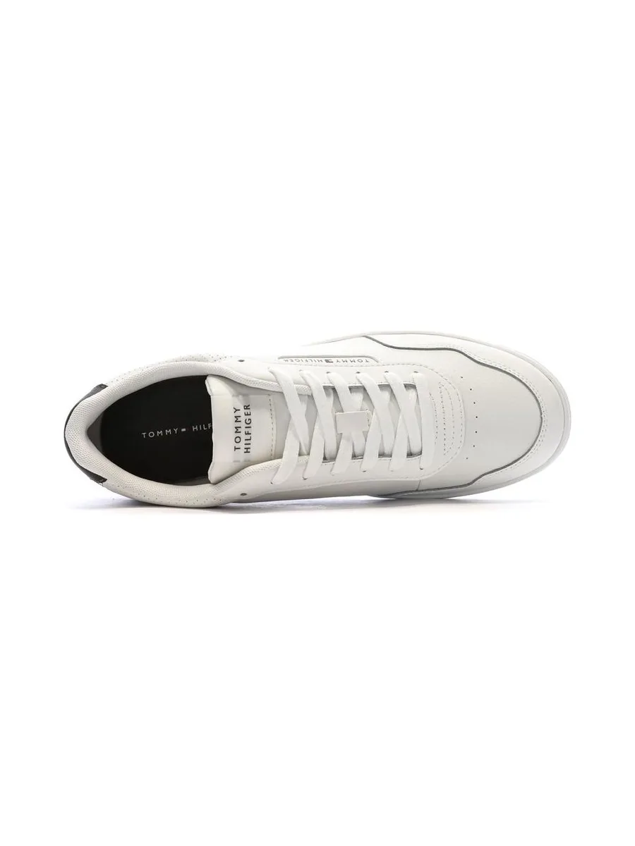 Baskets Blanches/Olive Homme Tommy Hilfiger Th Hi Vulc 5