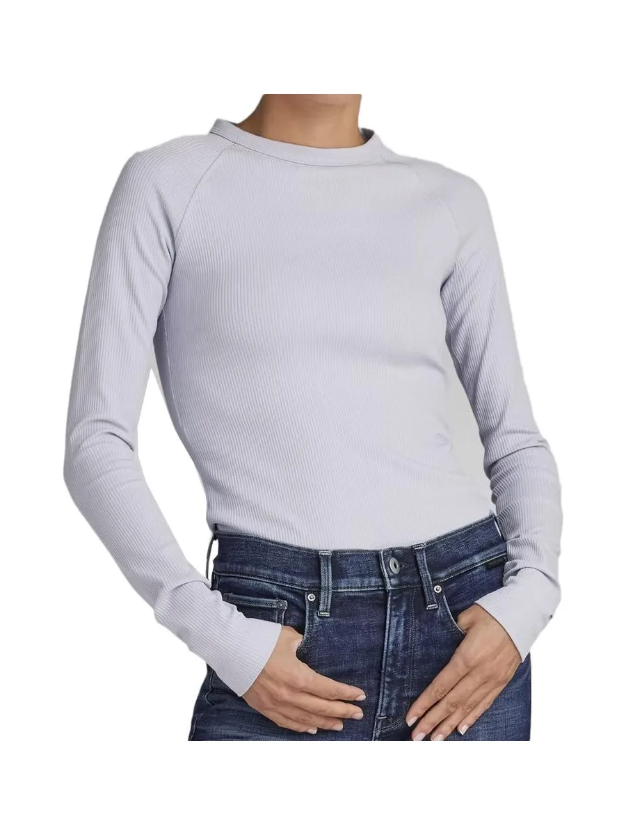 T-shirt Manches Longues Mauve G-Star Femme D23343 2