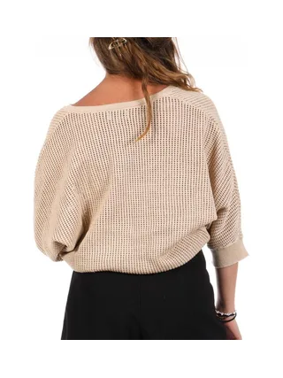 Pull Beige Femme Freeman Porter Paross 2