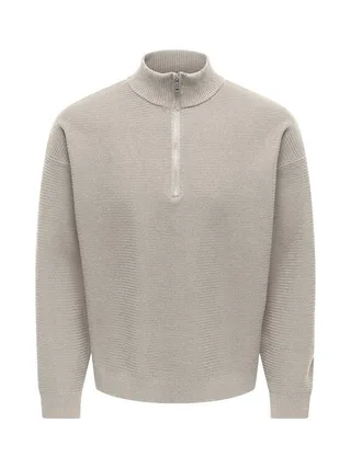 Pull Camionneur Beige Homme Only & Sons Carter 1