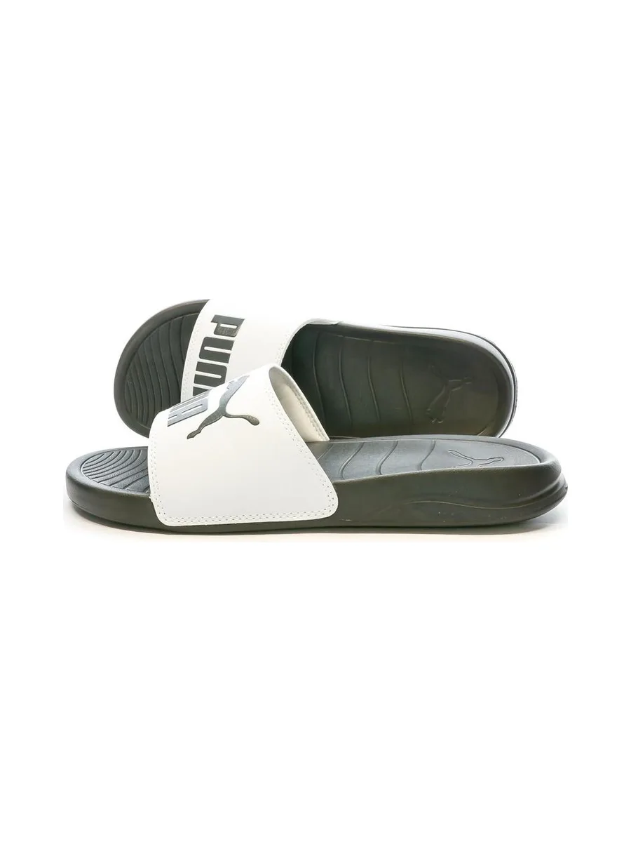Claquettes Noire/Blanche Homme Puma Popcat 20 2