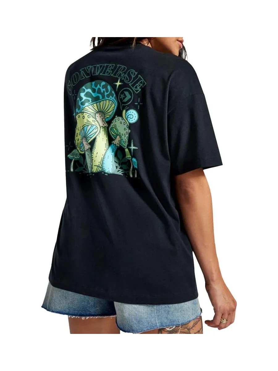 T-shirt Noir Homme Converse Mushrooms 3