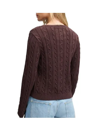 Pull Marron Femme Superdry Essentials Cable Jumper 2