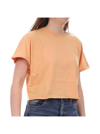 T-Shirt Crop Orange JDY Femme Agnes 1