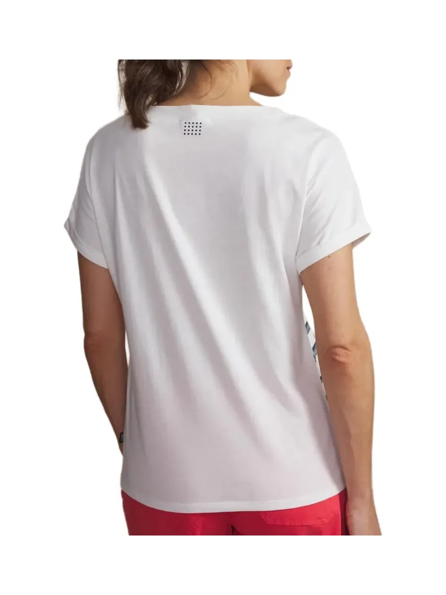 T-Shirt Blanc/Marine Femme TBS OXANATEE 3