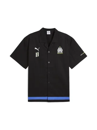 OM Chemise Noire Homme Puma Faster Woven Shirt 1