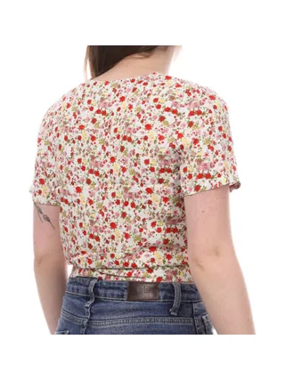 Blouse Blanche/Jaune à fleurs Femme Vero Moda Easy 2