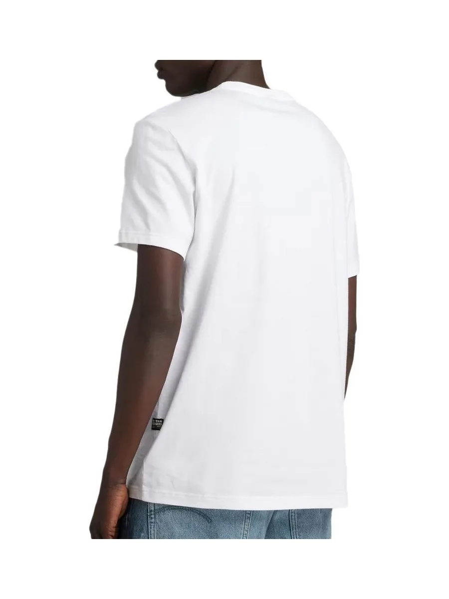 T-shirt Blanc Homme G-Star Chest 3