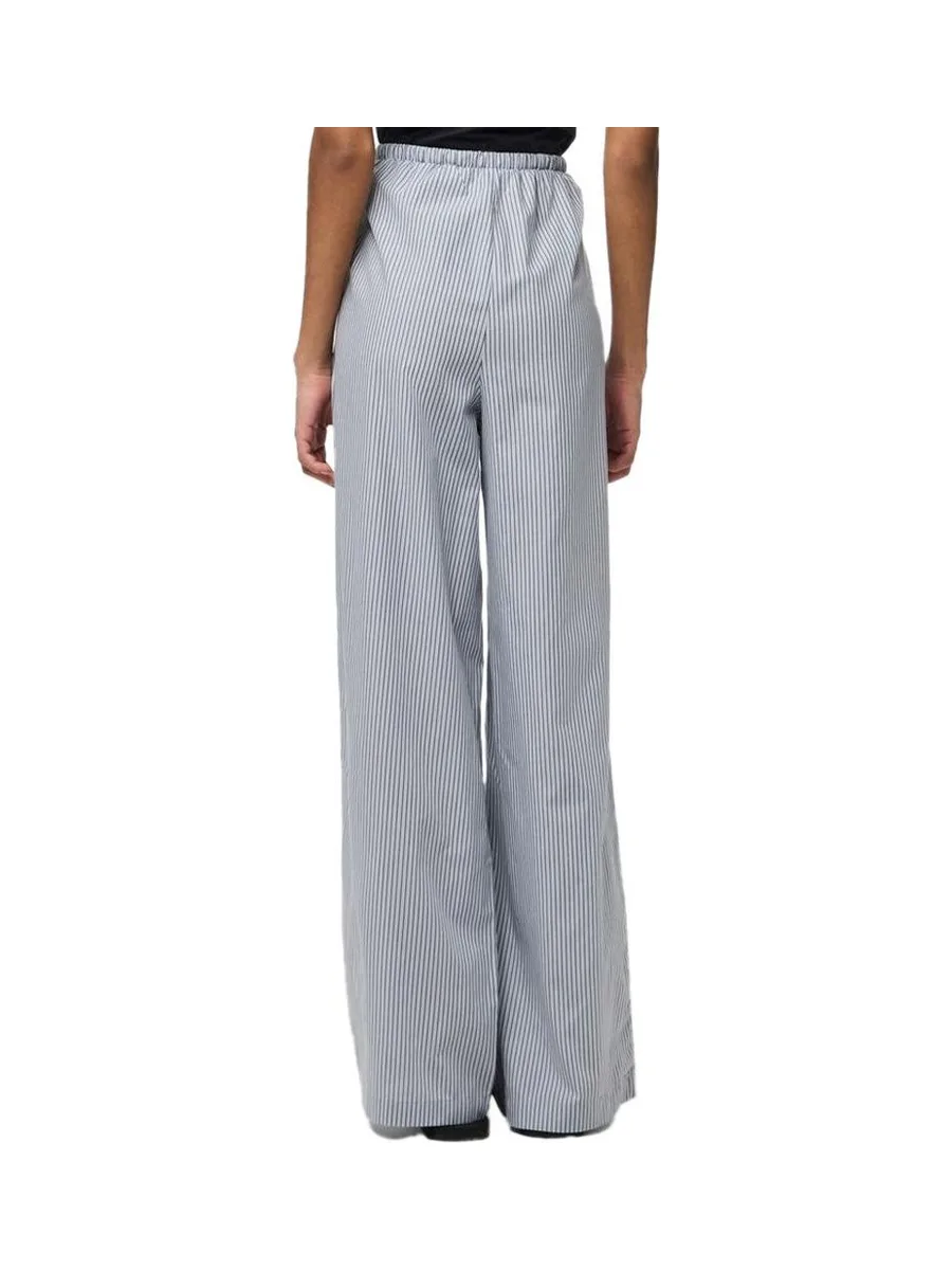 Pantalon fluide Bleu/Marron Femme Pieces Feline 2
