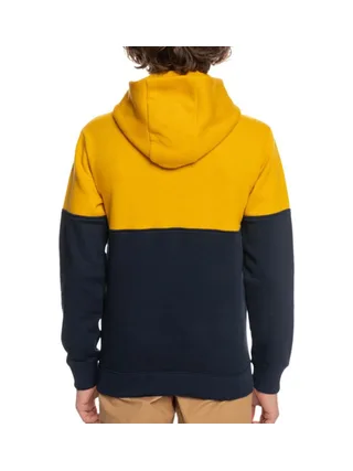 Sweat à Capuche Marine/Jaune Garçon Quiksilver Emboss 2