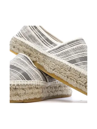 Espadrilles Blanches/Noires Femme Pare Gabia Aduna 7