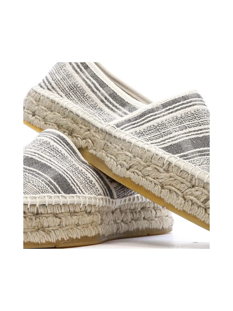 Espadrilles Blanches/Noires Femme Pare Gabia Aduna 8