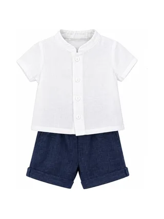 Ensemble Marine/Blanc Bébé P'tit Mome Théo 1