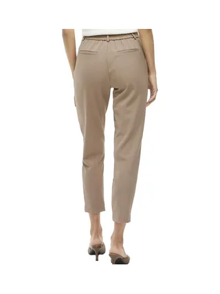 Pantalon Beige Femme Vila Vivarone Slim 7/8 2